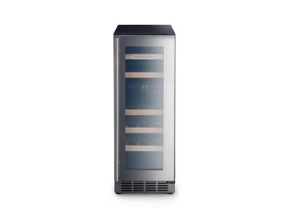 Rangemaster RWC3018SS 30cm wine cabinet in stainless steel with stainless steel trim