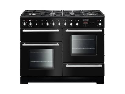 Rangemaster TOLP110DFFGBC  - 110cm Toledo+ Dual Fuel Gloss Black Chrome Range Cooker