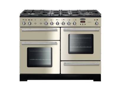 Rangemaster TOLP110DFFIVC  - 110cm Toledo+ Dual Fuel Ivory Chrome Range Cooker