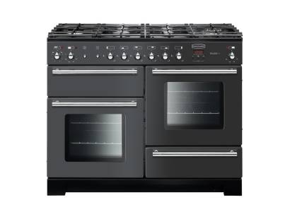 Rangemaster TOLP110DFFSLC - 110cm Toledo+ Dual Fuel Slate Chrome Range Cooker