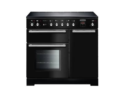 Rangemaster Toledo + TOLP90EIGBC - 90cm Electric Induction Black Chrome Range Cooker