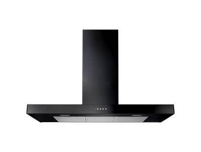 Rangemaster UHDF100BL 100cm Black flat cooker hood