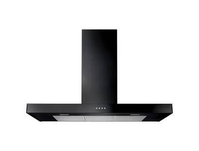 Rangemaster UHDF90BL 90cm Black flat cooker hood