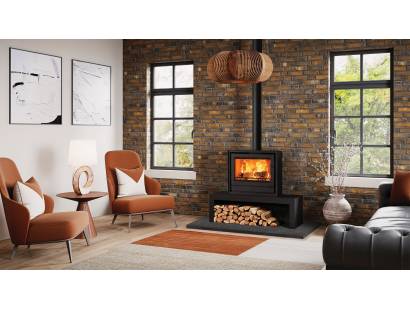 Riva2 66 high heat output stove for large open-plan living spaces