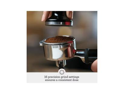Sage Barista Express integrated conical burr grinder with 16 grind settings