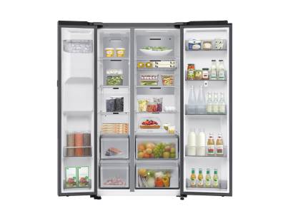 Samsung Bespoke AI side by side fridge freezer with voice control