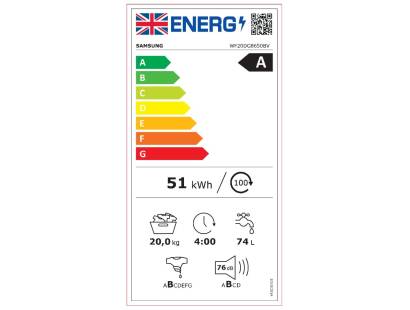 Samsung WF20DG8650BV Energy Label