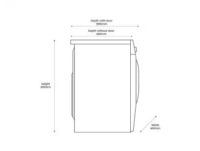 Samsung WW11DG5B25AHEU  Dimensions