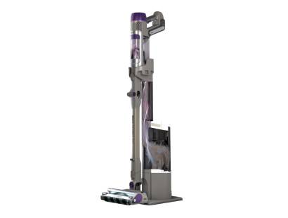 Shark Clean & Empty vacuum dock with cordless vacuum inserted