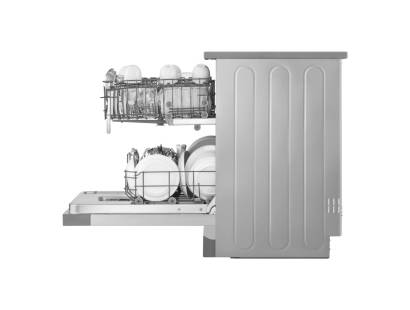 Side open view of the LG DF030FL dishwasher