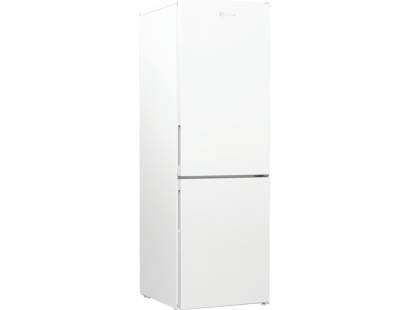 Side view of Indesit INKS1361W4UK freestanding white fridge freezer with space-saving design