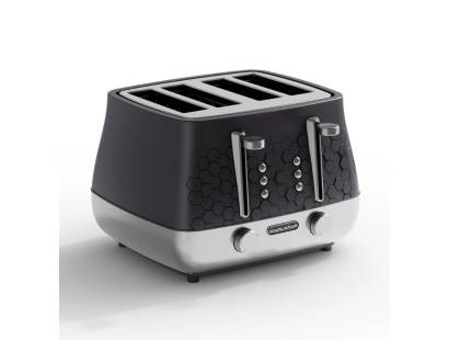 Side view of the Morphy Richards 243020 Cassini 4-Slice Toaster