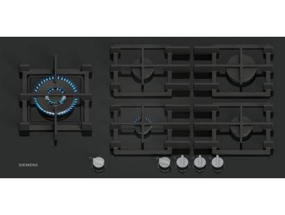 Siemens EP9A6MI40 iQ500 90cm gas hob black tempered glass, Dalzells
