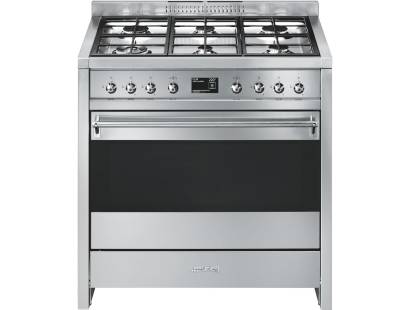 Smeg A1-9 - 90cm Opera Dual Fuel Range Cooker - Stainless Steel