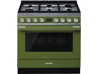 Smeg CPF9GPOG - 90cm Portofino Aesthetic Cooker with Pyrolytic Multifunction Oven and Gas hob