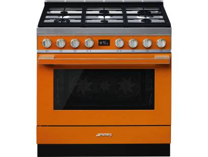 Smeg CPF9GPOR - 90cm Portofino Aesthetic Cooker with Pyrolytic Multifunction Oven and Gas Hob