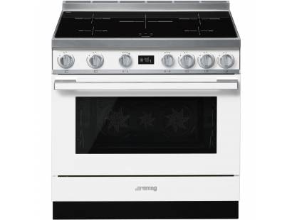 Smeg CPF9IPWH - 90cm Portofino Aesthetic Cooker with Pyrolytic Multifunction Oven and Induction Hob