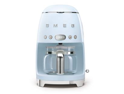 Smeg DCF02PBUK 50s Style Filter Coffee Machine - Pastel Blue