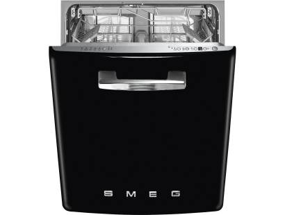 Smeg DIFABBL 50s Style Black Built-in Dishwasher 