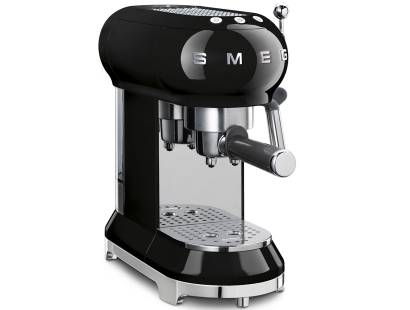 Smeg ECF01BLUK 50s Style Espresso Coffee Machine - Black