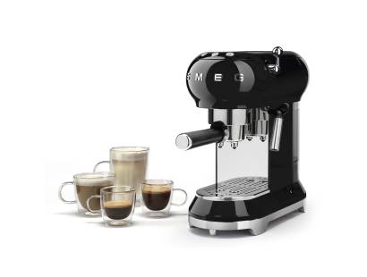 Smeg ECF01BLUK Black Espresso Machine