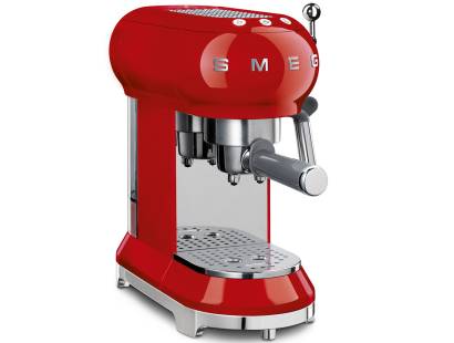 Smeg ECF01RDUK 50s Style Espresso Coffee Machine - Red