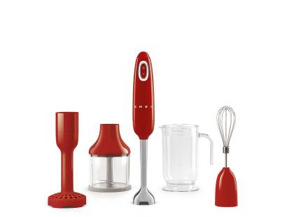 Smeg HBF02RDUK 50s Style 4 in 1 Hand Blender - Red