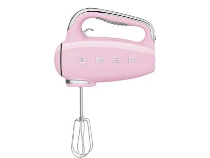 Smeg HMF01PKUK 50s Style Hand Mixer - Pink