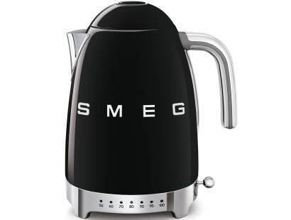 Smeg KLF04BLUK 50s Style Variable Temperature Kettle - Black 