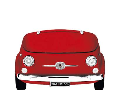 Smeg SMEG500R 50s Retro Style Fiat 500 Red Fridge