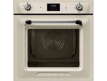 Smeg SOP6900TP 60cm Victoria Pyrolytic Single Oven - Cream 