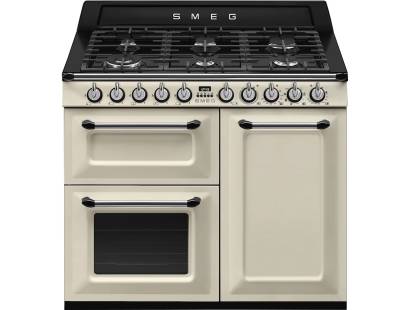 Smeg TR103P - 100cm Victoria Dual Fuel Range Cooker - Cream