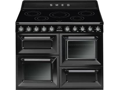 Smeg TR4110IBL - 110cm Victoria Aesthetic Induction Range Cooker - Black