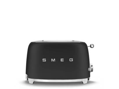 Smeg TSF01BLMUK 50s Style Two Slice Toaster - Matt Black
