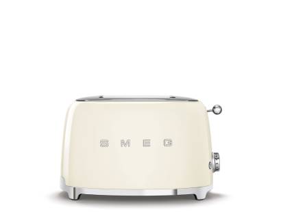 Smeg TSF01CRUK Two Slice 50s Style Toaster - Cream