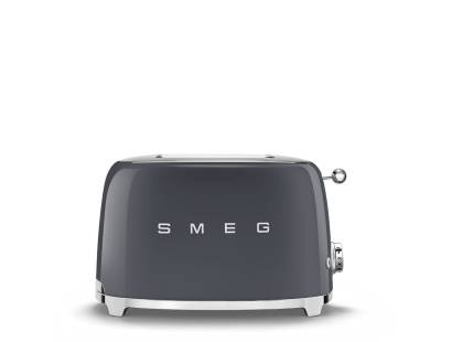 Smeg TSF01GRUK 50s Style Two Slice Toaster - Slate Grey
