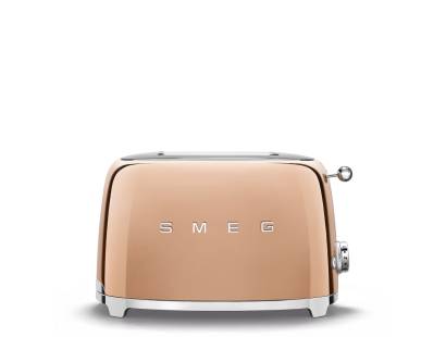 Smeg TSF01RGUK 50s Style Two Slice Toaster - Rose Gold