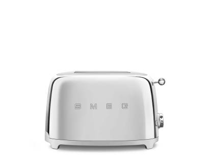 Smeg TSF01SSUK 50s Style Two Slice Toaster - Polished Steel