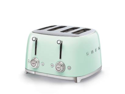 Smeg TSF03PGUK Four Slice 50s Style Toaster - Pastel Green