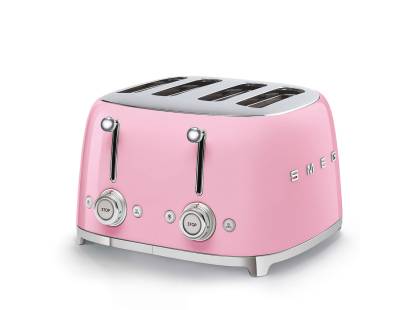 Smeg TSF03PKUK Four Slice 50s Style Toaster - Pink