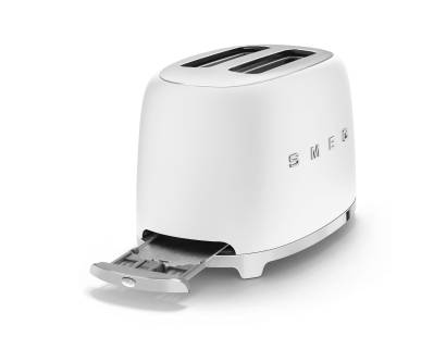 Smeg Two Slice Matt White Toaster 