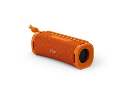 Sony ULT FIELD 1 orange portable Bluetooth speaker front view