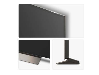 Stand view of the Dimensions of the LG OLED77C56LB TV