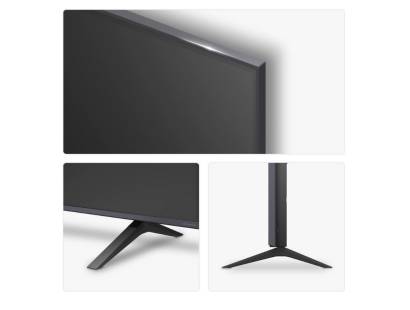 Stand view of the LG 75NANO80A6B 75-inch TV