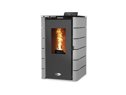 Stanley Solis K100SPGYFLT Edge Grey Pellet Stove - Flat Sides