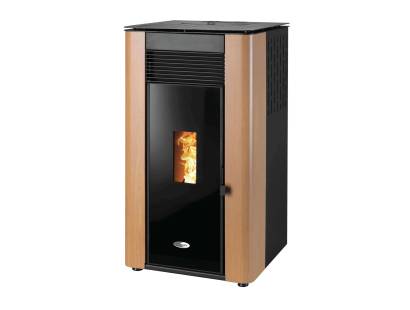 Stanley Solis K1200+ Central Heating Pellet Stove - Oak Veneer Side Panels