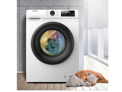 Steam function icon on Hisense washing machine