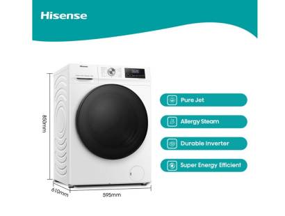 Steam wash and Baby Care programme on Hisense WFQA1014EVJM