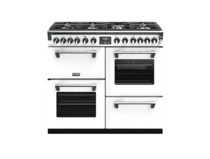 Stoves Richmond Deluxe S1000DF Dual Fuel Range Cooker Icy White