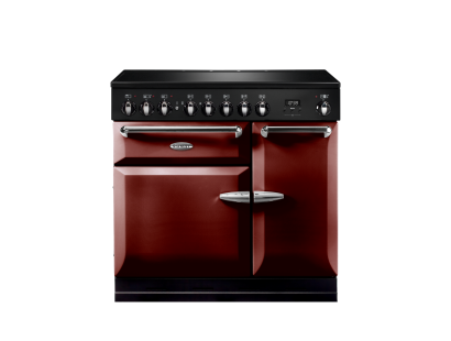 Supreme Deluxe 90 CRANBERRY Induction Range Cooker at Dalzells